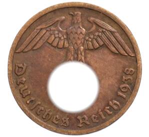 1 рейхспфенниг 1938 года A Германия — Фото №1