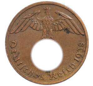 1 рейхспфенниг 1938 года A Германия — Фото №1