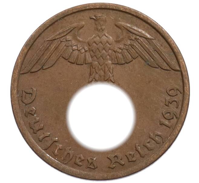 Монета 1 рейхспфенниг 1939 года A Германия (Артикул: K10-1759) — Фото №1