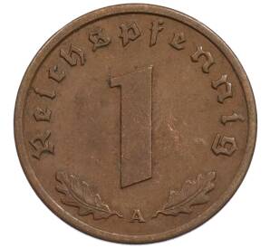 1 рейхспфенниг 1939 года A Германия — Фото №2