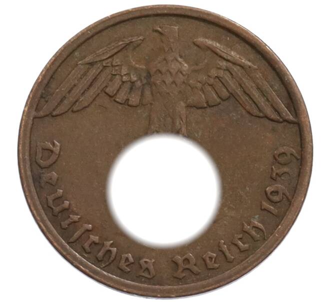 Монета 1 рейхспфенниг 1939 года A Германия (Артикул: K10-1760) — Фото №1