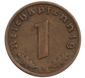 1 рейхспфенниг 1939 года A Германия