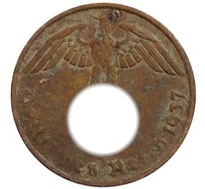 1 рейхспфенниг 1937 года F Германия — Фото №1