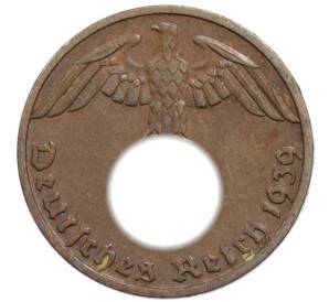 1 рейхспфенниг 1939 года F Германия — Фото №1