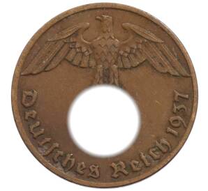 1 рейхспфенниг 1937 года A Германия — Фото №1