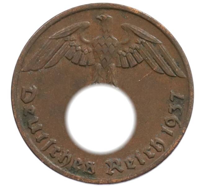 Монета 1 рейхспфенниг 1937 года A Германия (Артикул: K10-1771) — Фото №1