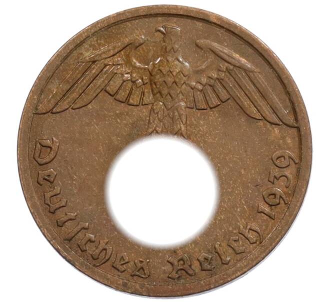 Монета 1 рейхспфенниг 1939 года A Германия (Артикул: K10-1775) — Фото №1
