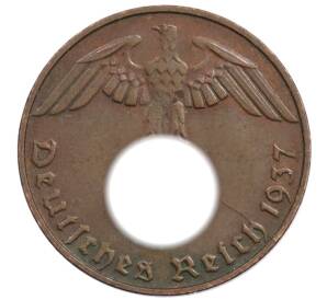 1 рейхспфенниг 1937 года D Германия — Фото №1