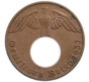 1 рейхспфенниг 1937 года D Германия — Фото №1