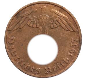 1 рейхспфенниг 1937 года E Германия — Фото №1