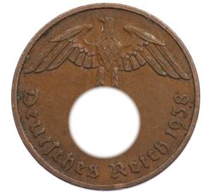 2 рейхспфеннига 1938 года F Германия — Фото №1