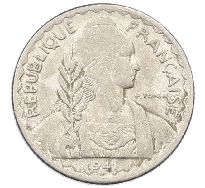 Монета 10 сантимов 1941 года Французский Индокитай (Артикул: K10-1821) — Фото №1
