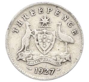 3 пенса 1927 года Австралия — Фото №1