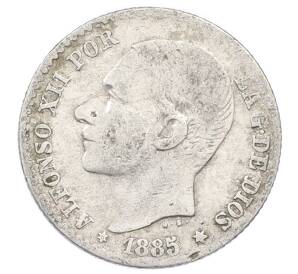 50 сентимо 1885 года Испания — Фото №1