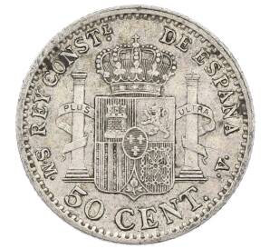 50 сентимо 1904 года Испания — Фото №2