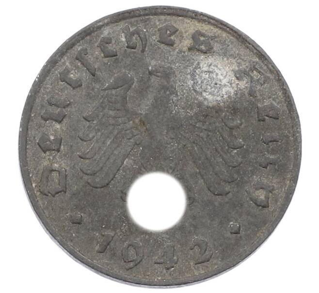 Монета 1 рейхспфенниг 1942 года G Германия (Артикул: K10-1875) — Фото №1