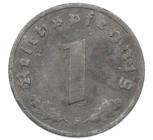 1 рейхспфенниг 1943 года F Германия — Фото №2