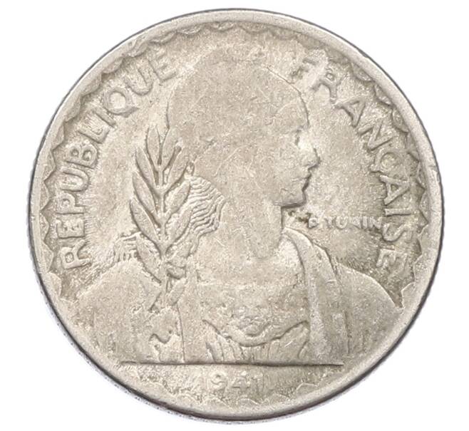 Монета 10 сантимов 1941 года Французский Индокитай (Артикул: K10-1900) — Фото №1