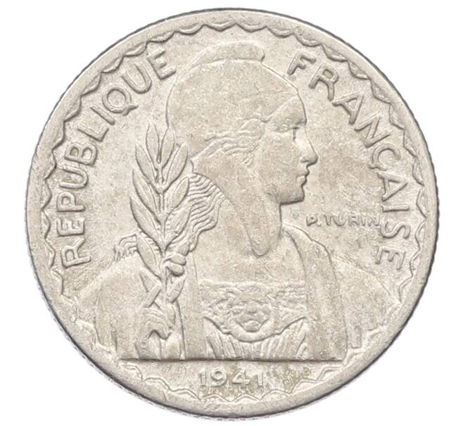 Монета 10 сантимов 1941 года Французский Индокитай (Артикул: K10-1901) — Фото №1
