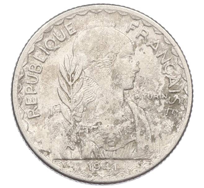 Монета 10 сантимов 1941 года Французский Индокитай (Артикул: K10-1908) — Фото №1
