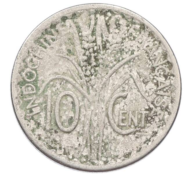 Монета 10 сантимов 1941 года Французский Индокитай (Артикул: K10-1912) — Фото №2