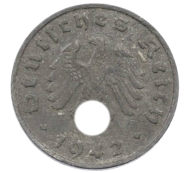 Монета 1 рейхспфенниг 1942 года J Германия (Артикул: K10-1932) — Фото №1