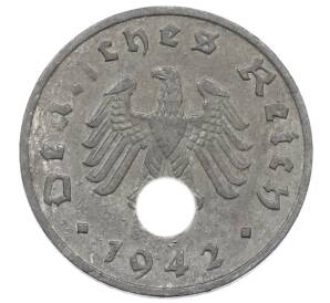 1 рейхспфенниг 1942 года J Германия — Фото №1