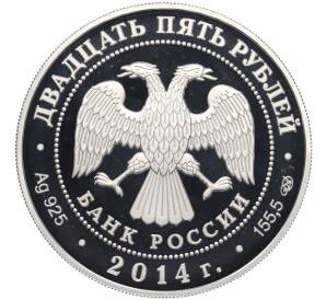 25 рублей 2014 года СПМД «200 лет со дня рождения Михаила Юрьевича Лермонтова» — Фото №2