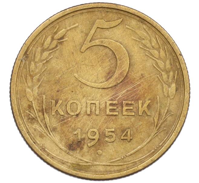 Монета 5 копеек 1954 года (Артикул: T11-24275) — Фото №1