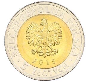 5 злотых 2015 года Польша «Открой для себя Польшу — Познанская ратуша» — Фото №2