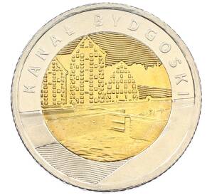 5 злотых 2015 года Польша «Открой для себя Польшу — Быдгощский канал» — Фото №1