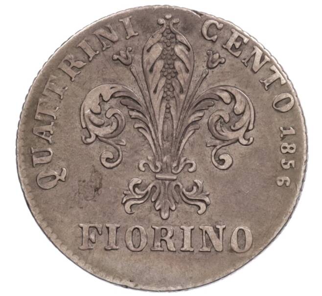 Монета 1 флорин (фиорино) 1856 года Тоскана (Артикул: K2-0666) — Фото №1
