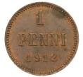 Монета 1 пенни 1912 года Русская Финляндия (Артикул: K10-1945) — Фото №1