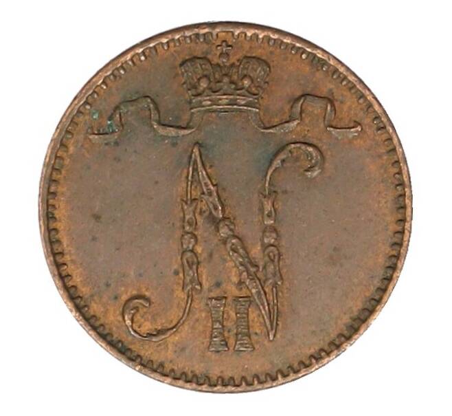 Монета 1 пенни 1912 года Русская Финляндия (Артикул: K10-1945) — Фото №2