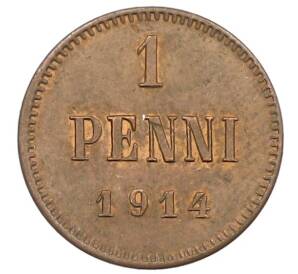 1 пенни 1914 года Русская Финляндия — Фото №1