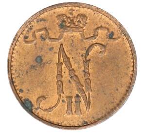 1 пенни 1915 года Русская Финляндия — Фото №2