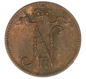 1 пенни 1916 года Русская Финляндия — Фото №2