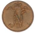 Монета 1 пенни 1915 года Русская Финляндия (Артикул: K10-1965) — Фото №2