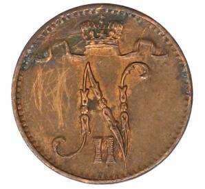 1 пенни 1915 года Русская Финляндия — Фото №2