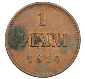 1 пенни 1914 года Русская Финляндия — Фото №1