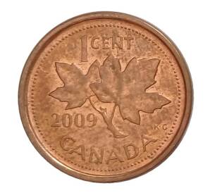 1 цент 2009 года Канада — Фото №1