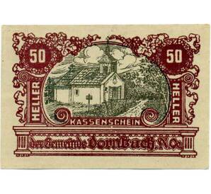 50 геллеров 1920 года Австрия — Дернбах (Нотгельд) — Фото №1