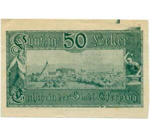 50 геллеров 1919 года Австрия — Эфердинг (Нотгельд) — Фото №1