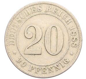 20 пфеннигов 1888 года J Германия