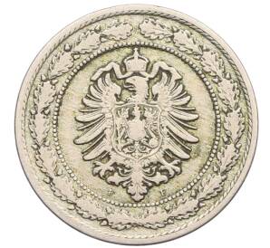 20 пфеннигов 1887 года F Германия