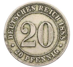20 пфеннигов 1888 года F Германия