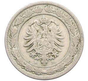 20 пфеннигов 1887 года D Германия — Фото №2