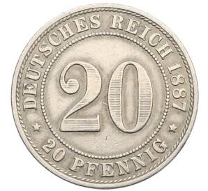 20 пфеннигов 1887 года A Германия — Фото №1