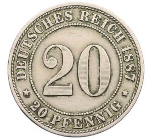 20 пфеннигов 1887 года A Германия — Фото №1