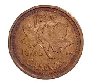 1 цент 1983 года Канада — Фото №1